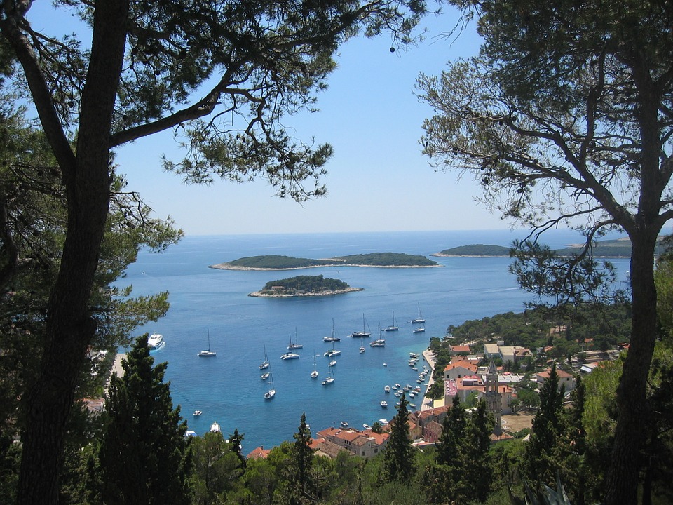 hvar vue en hauteur du port 